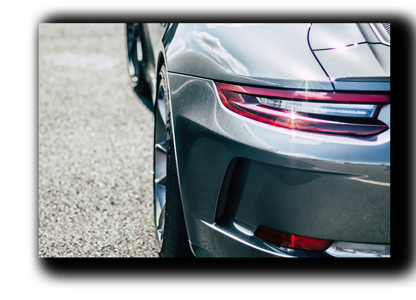 

картина на холсте Porsche 911 GT3 спортивные гоночные авто суперкары Hotel Arizona HD 28 см x 41 см