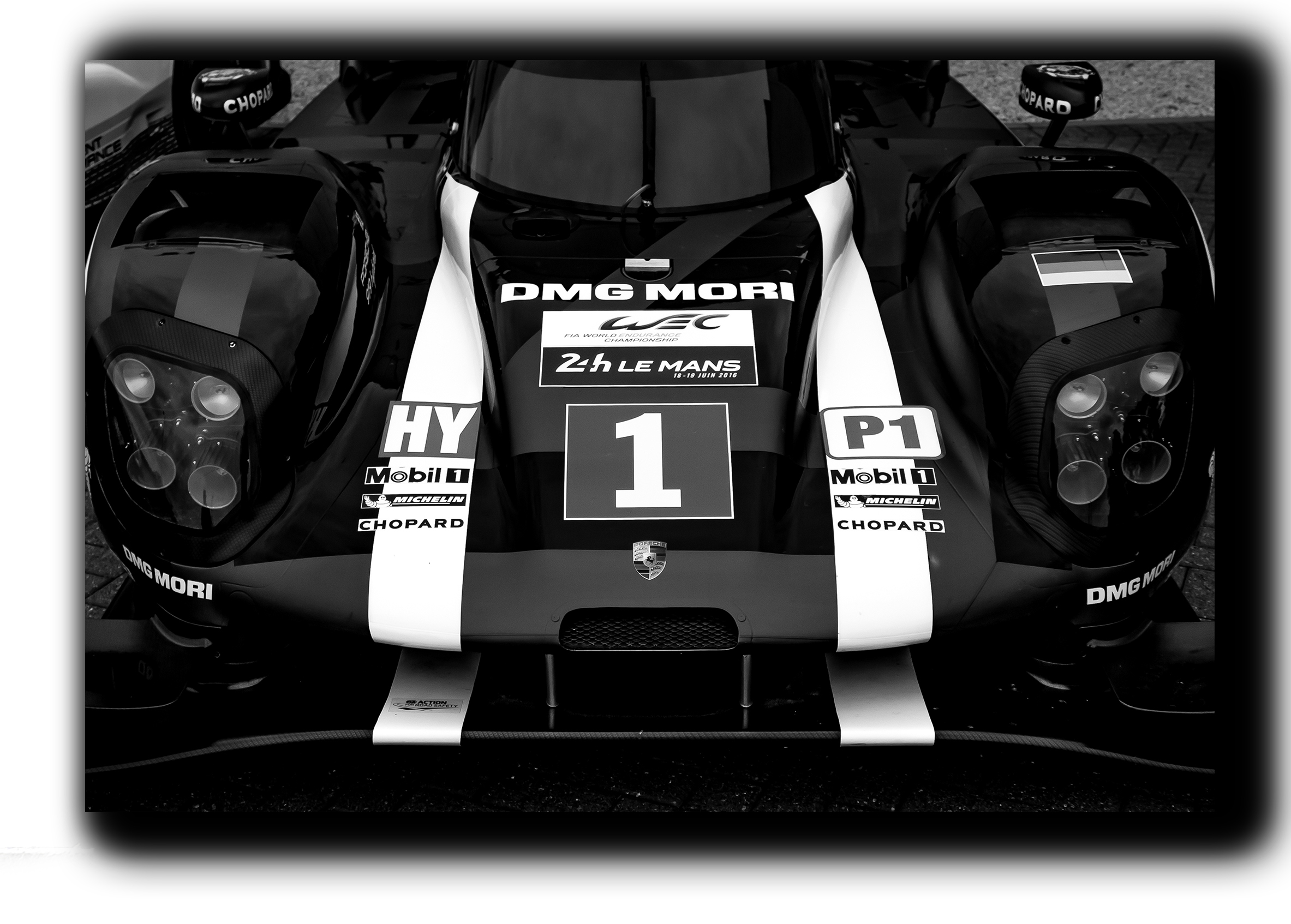 

картина на холсте Porsche 919 Hybrid спортивные гоночные авто суперкары Hotel Arizona HD 51 см x 77 см