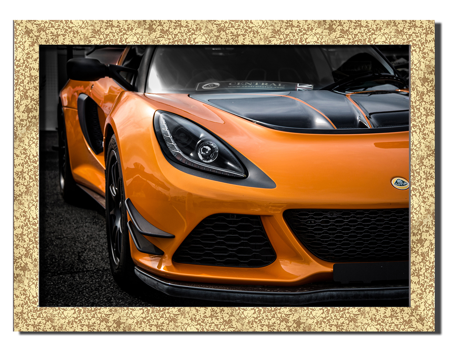 

Golden frame картина на файн-арт бумаге lotus exige спортивные гоночные авто суперкары Hotel Arizona HD 31 см x 41 см