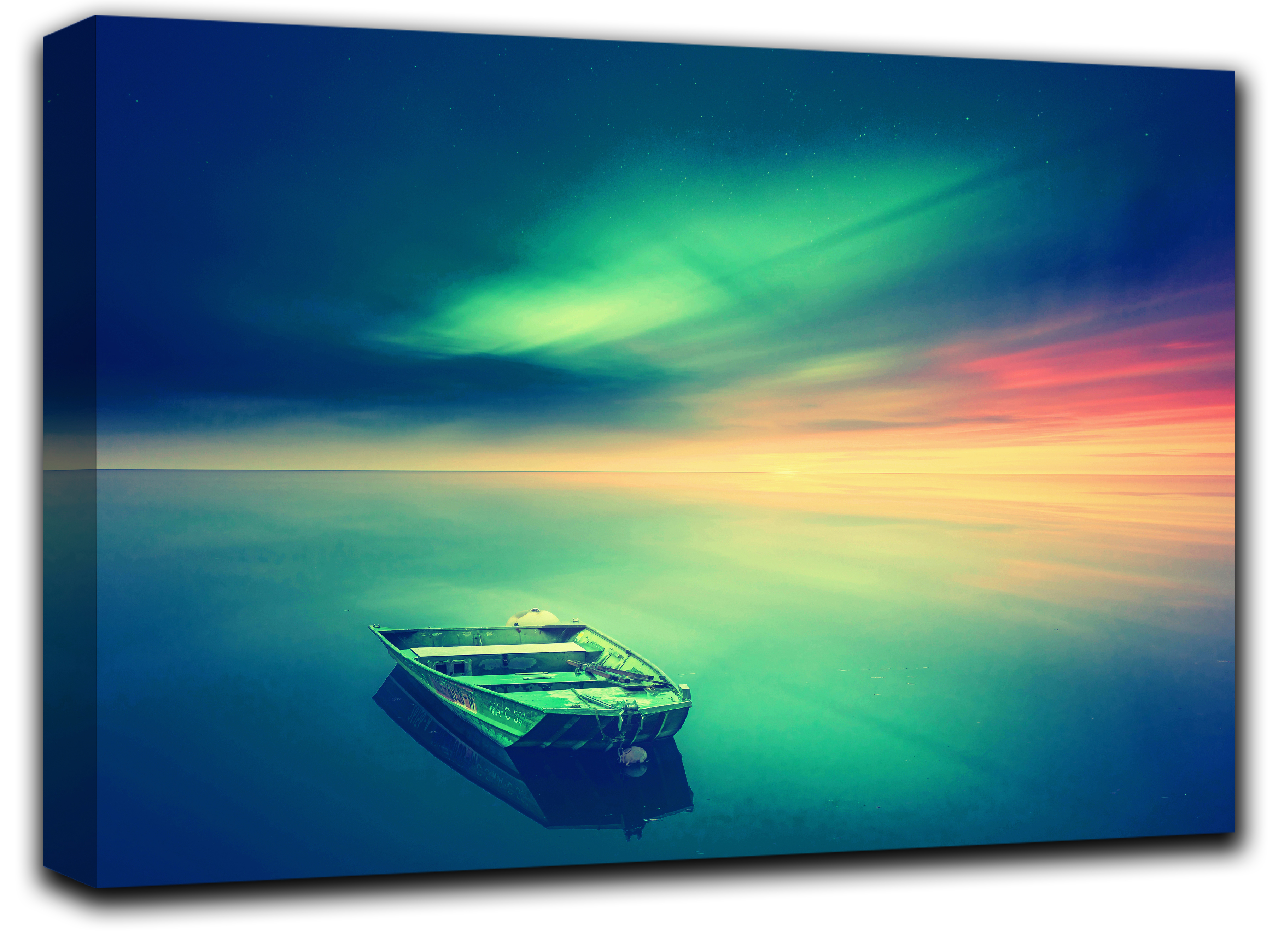 

картина на холсте закат на озере природа, пейзаж, ландшафт Hotel Arizona HD 69 см x 102 см