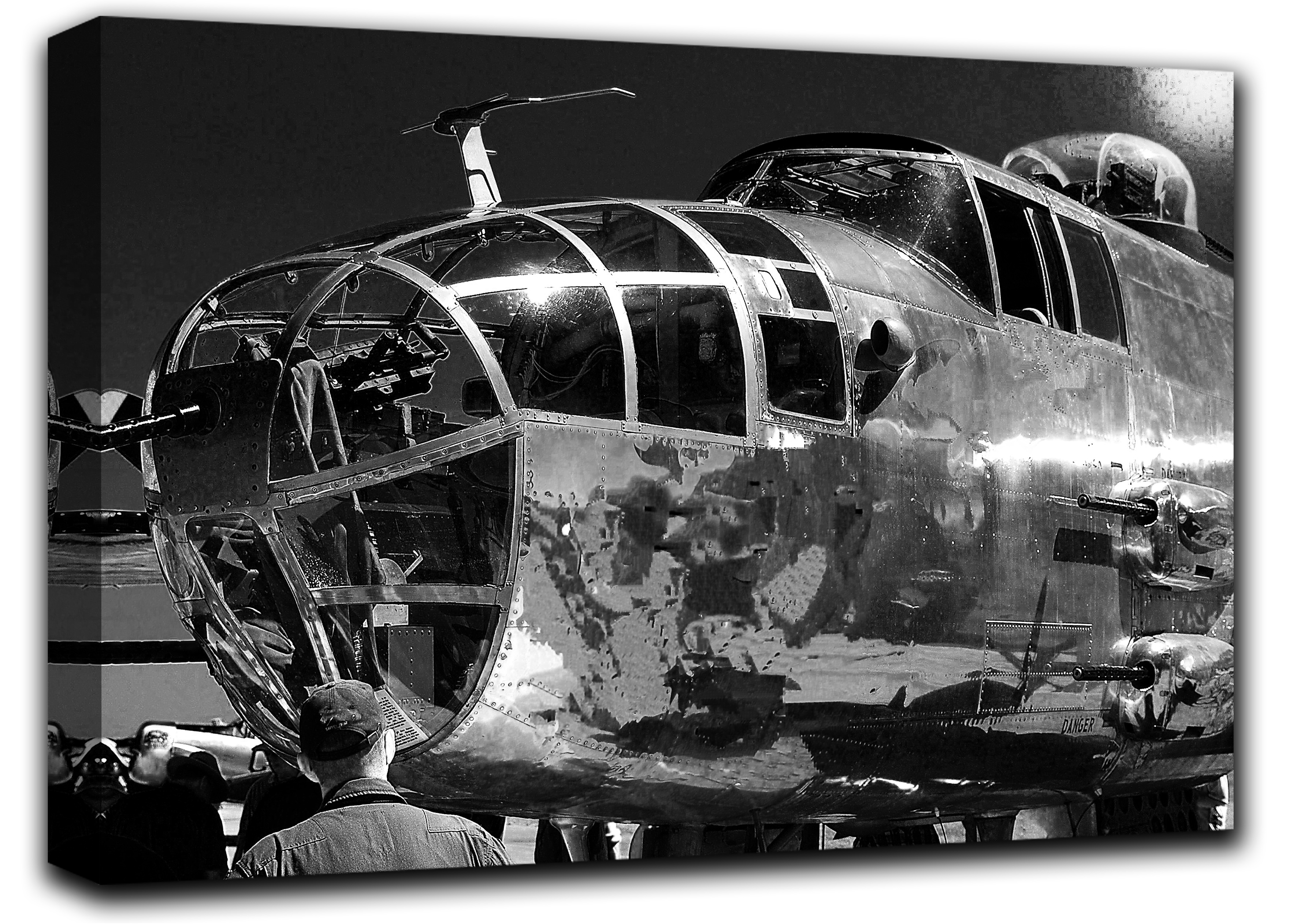 

картина на холсте военный самолет B-25 бомбардировщик Hotel Arizona HD 72 см x 127 см