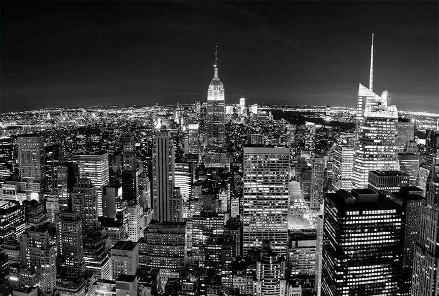 

Фотообои бумажные De-Cors ночной город 400х270 см 4 сегмента (201063)