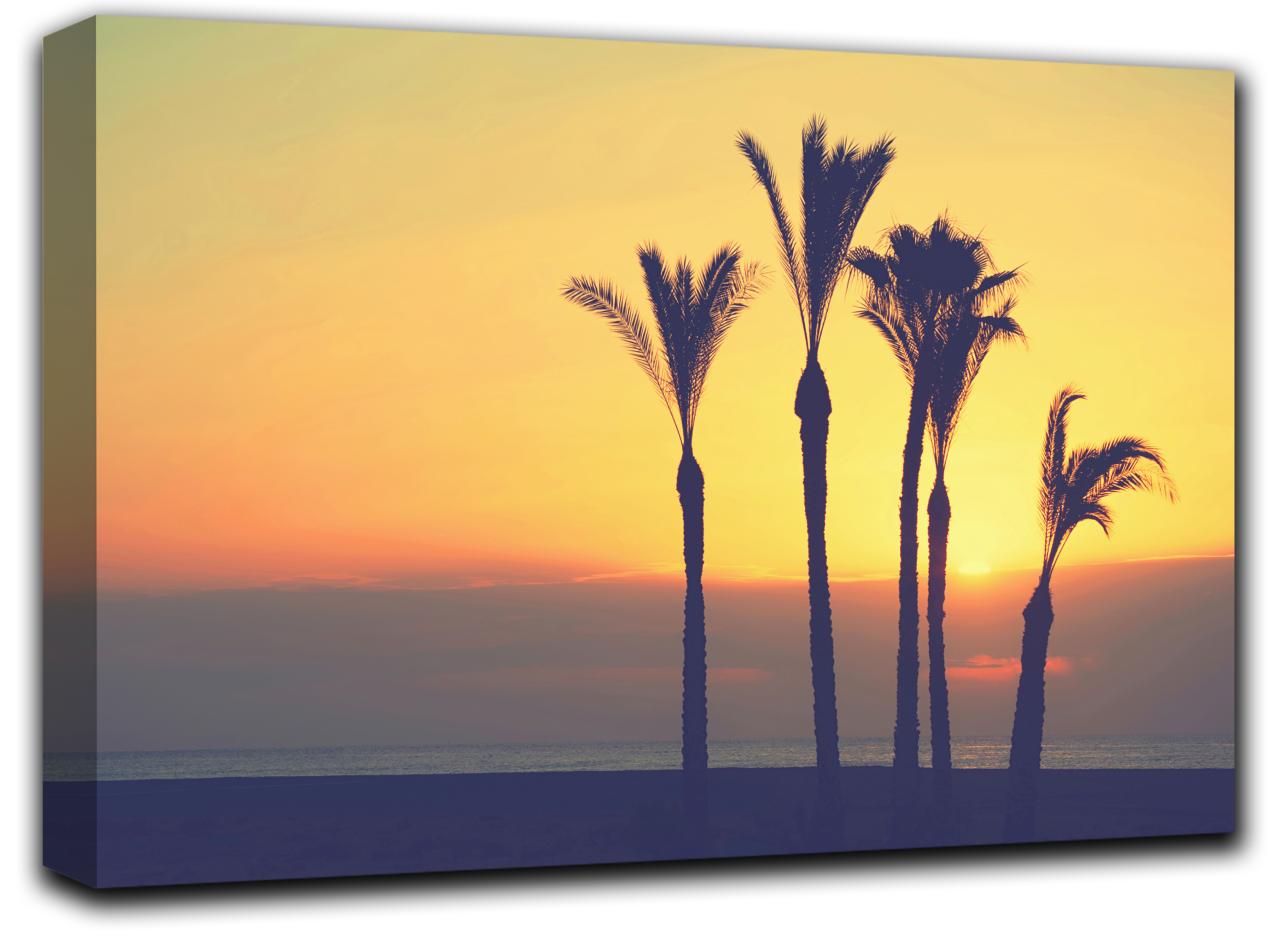 

картина на холсте восход солнца и море природа пейзаж ландшафт Hotel Arizona HD 28 см x 41 см