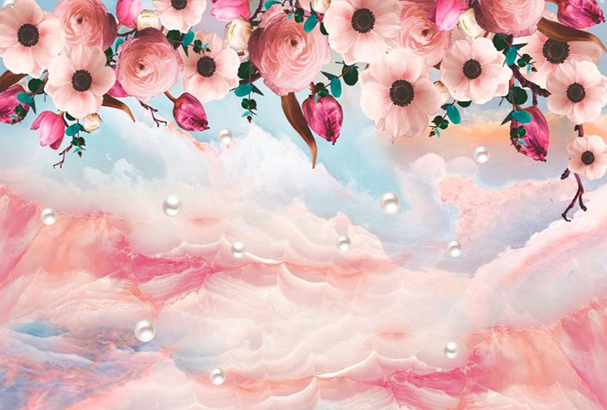 

Фотообои флизелиновые De-Cors цветы абстракция 400х270 см 4 сегмента (201160Ф)