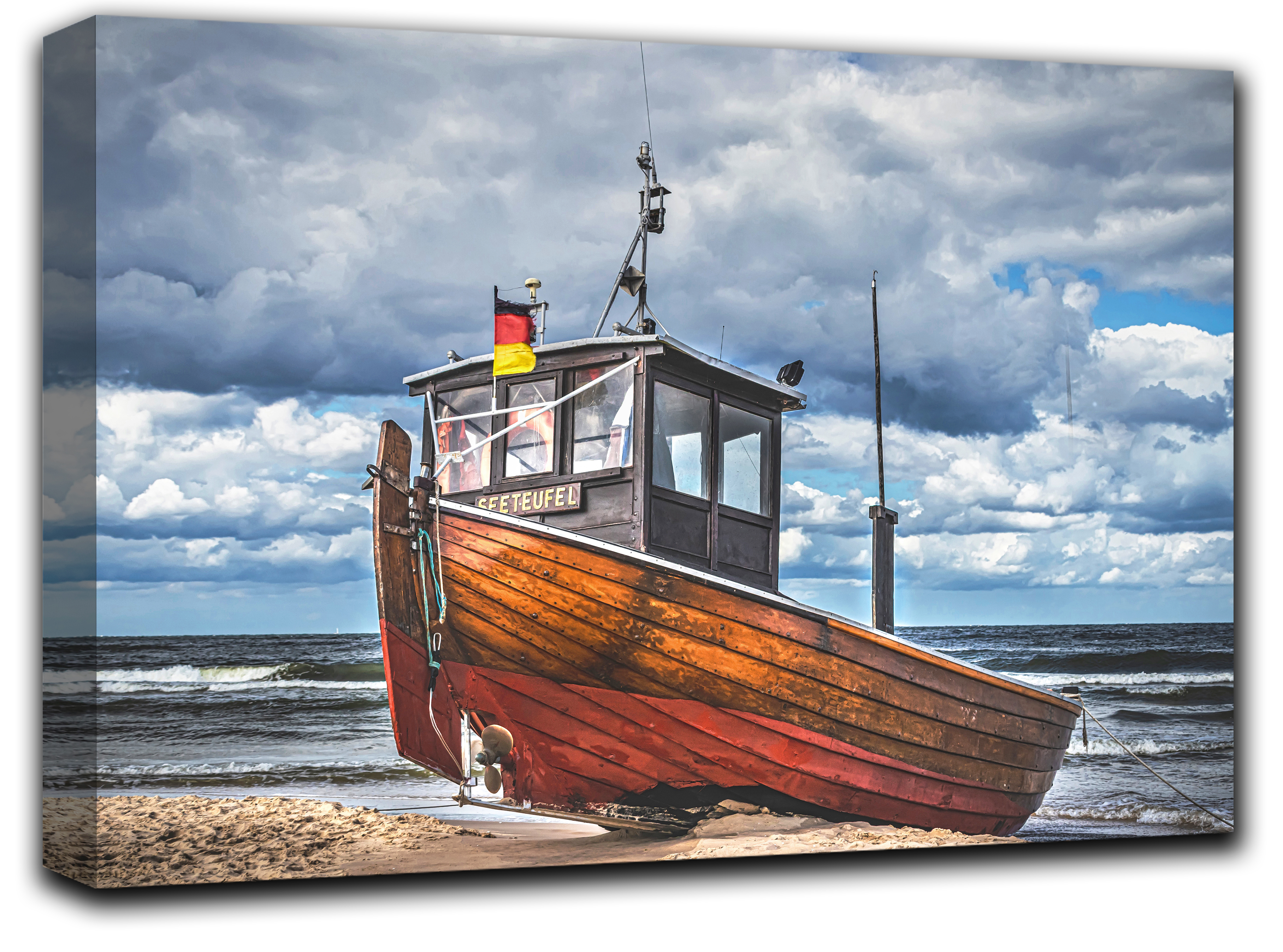 

картина на холсте рыбацкая лодка природа пейзаж ландшафт Hotel Arizona HD 59 см x 102 см