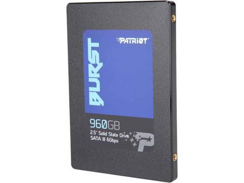 

SSD накопитель 960GB Patriot Burst 2.5" SATAIII 3D TLC (PBU960GS25SSDR)