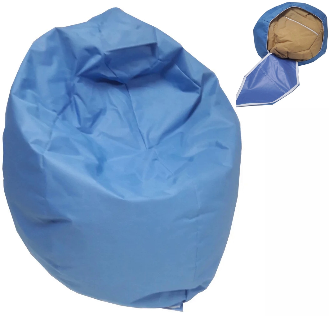 

Бескаркасное кресло мешок лежанка сиденье груша 90 x 65 см (411117625-Т) Синий