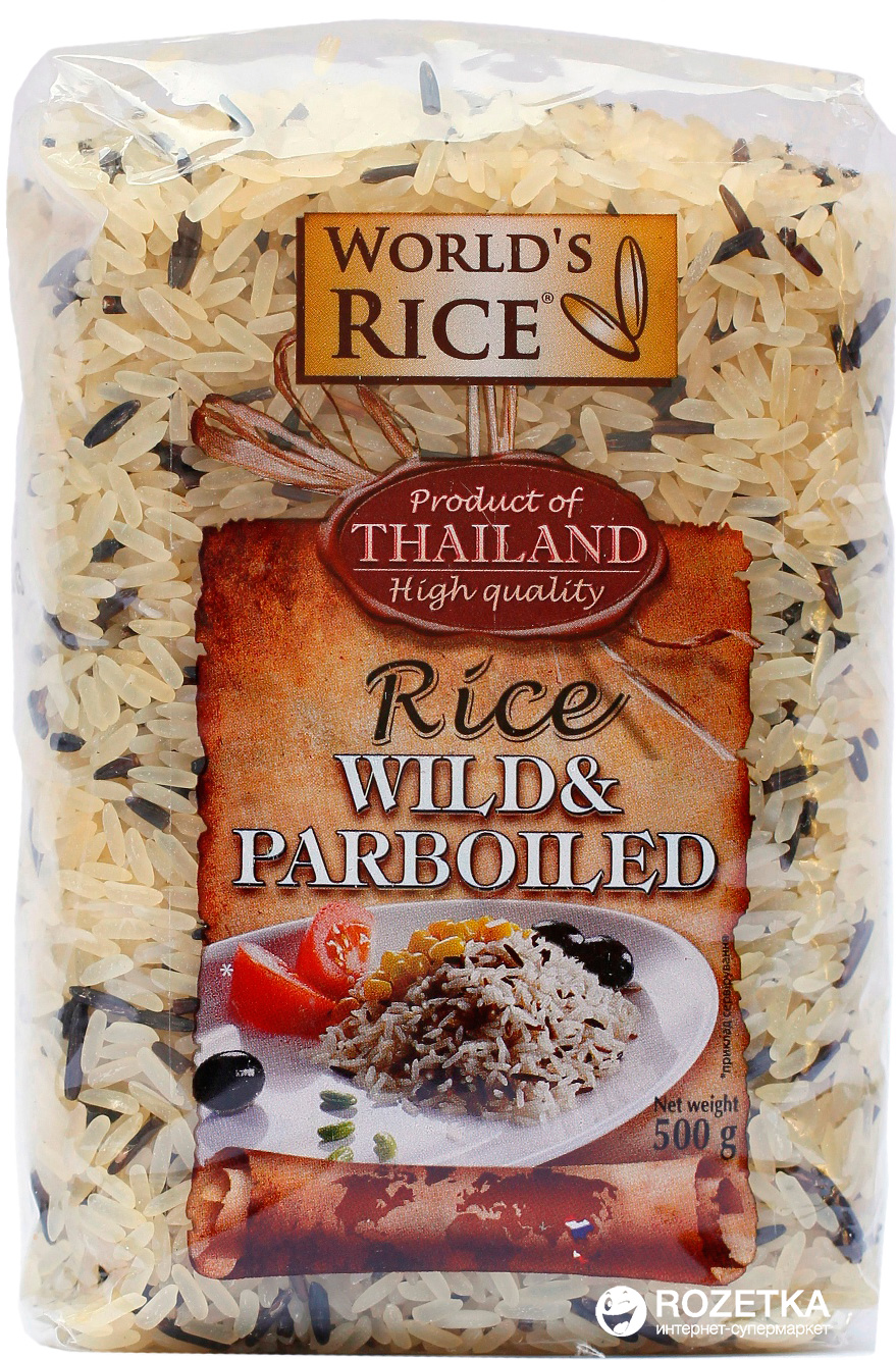 Упаковка риса World's Rice Дикий + Парбоилд 2 шт х 500 г (2002000 ...