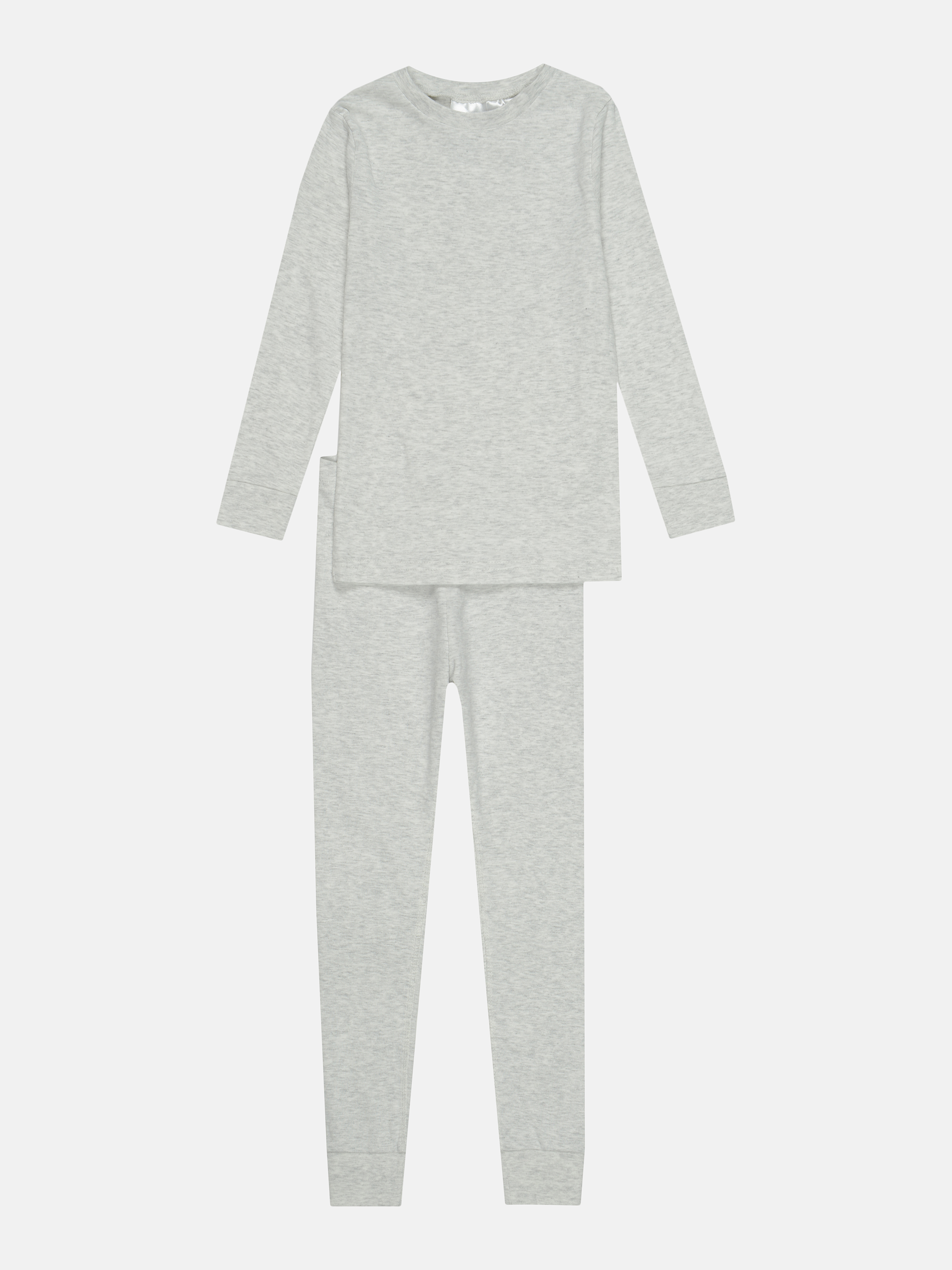 

Пижама (футболка с длинными рукавами + штаны) H&M 2302-68363902 110-116 см Светло-серая