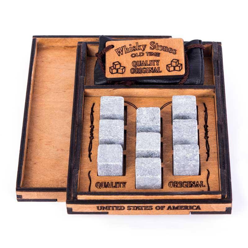 

Камни для виски Whiskey stones 9шт Wood