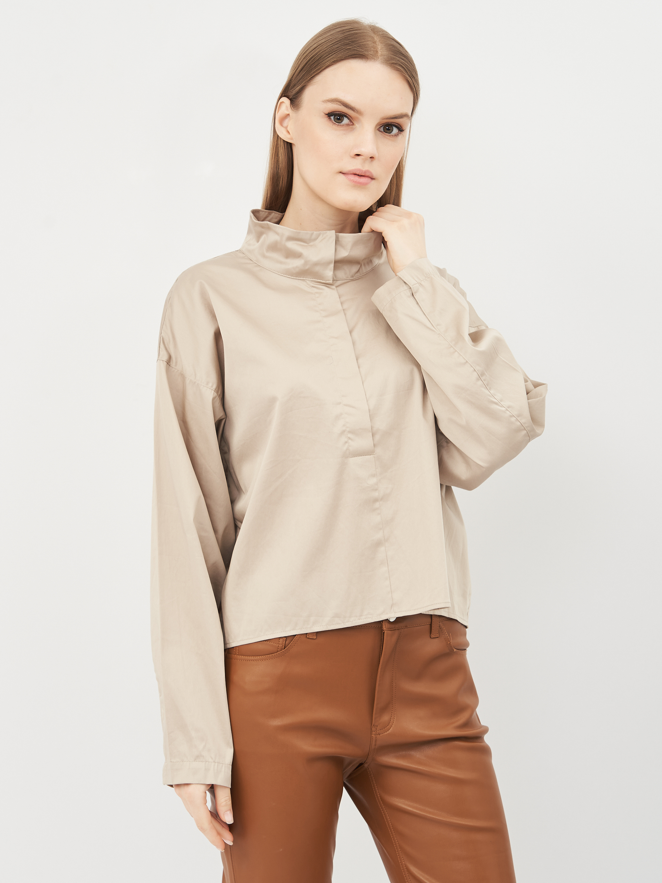 

Блузка H&M KK8002004 38 Бежевая