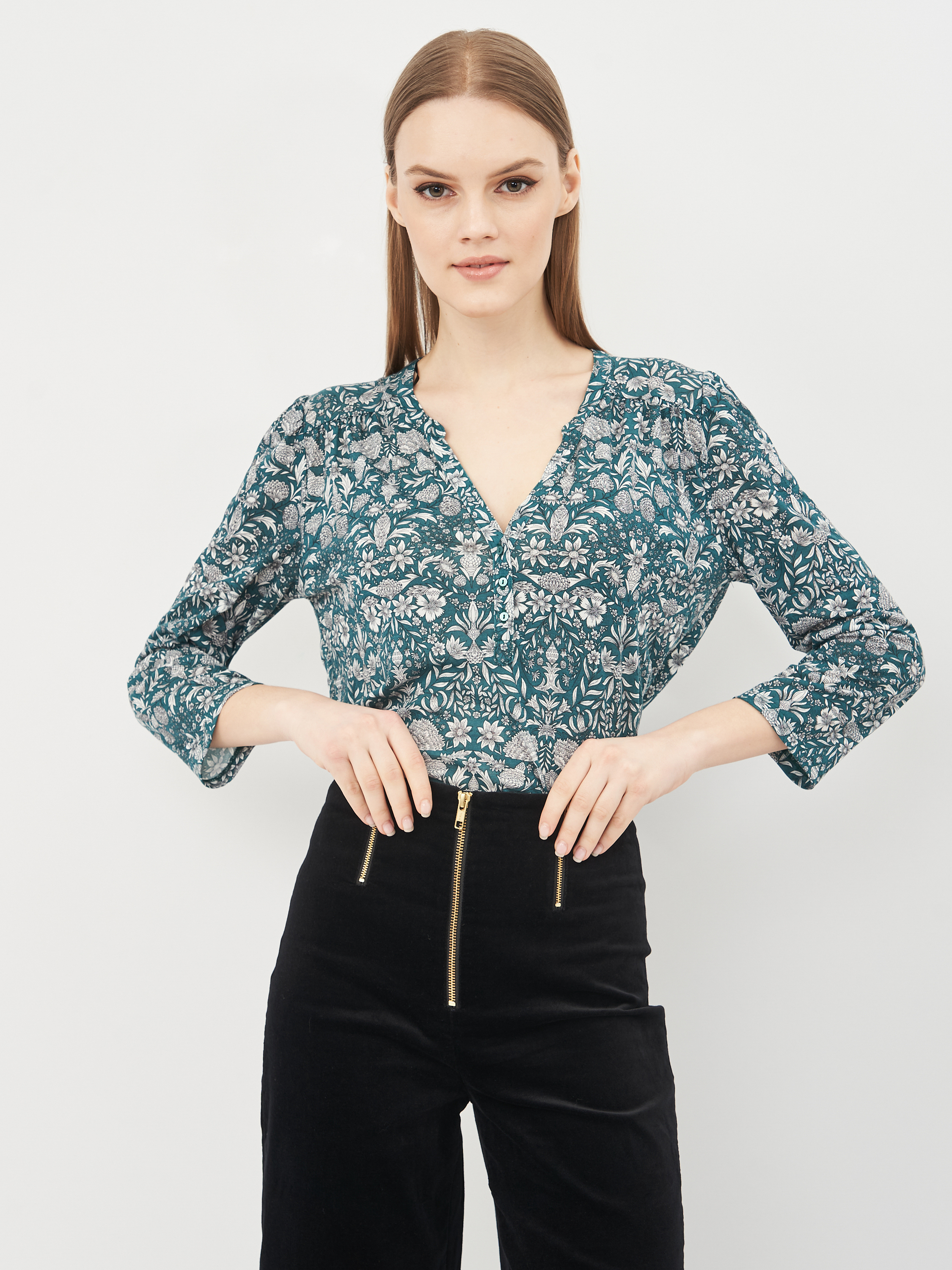 

Блузка H&M KK4560012 S Зеленая