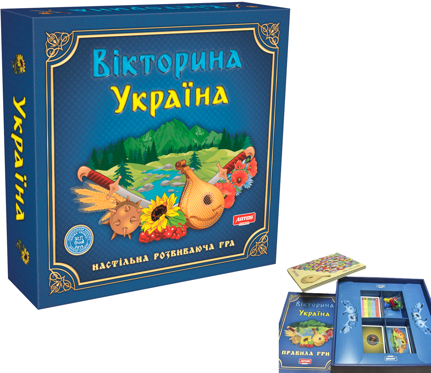 

Настільна розважальна розвивальна гра Вікторина Україна для дітей та дорослих (73473828)