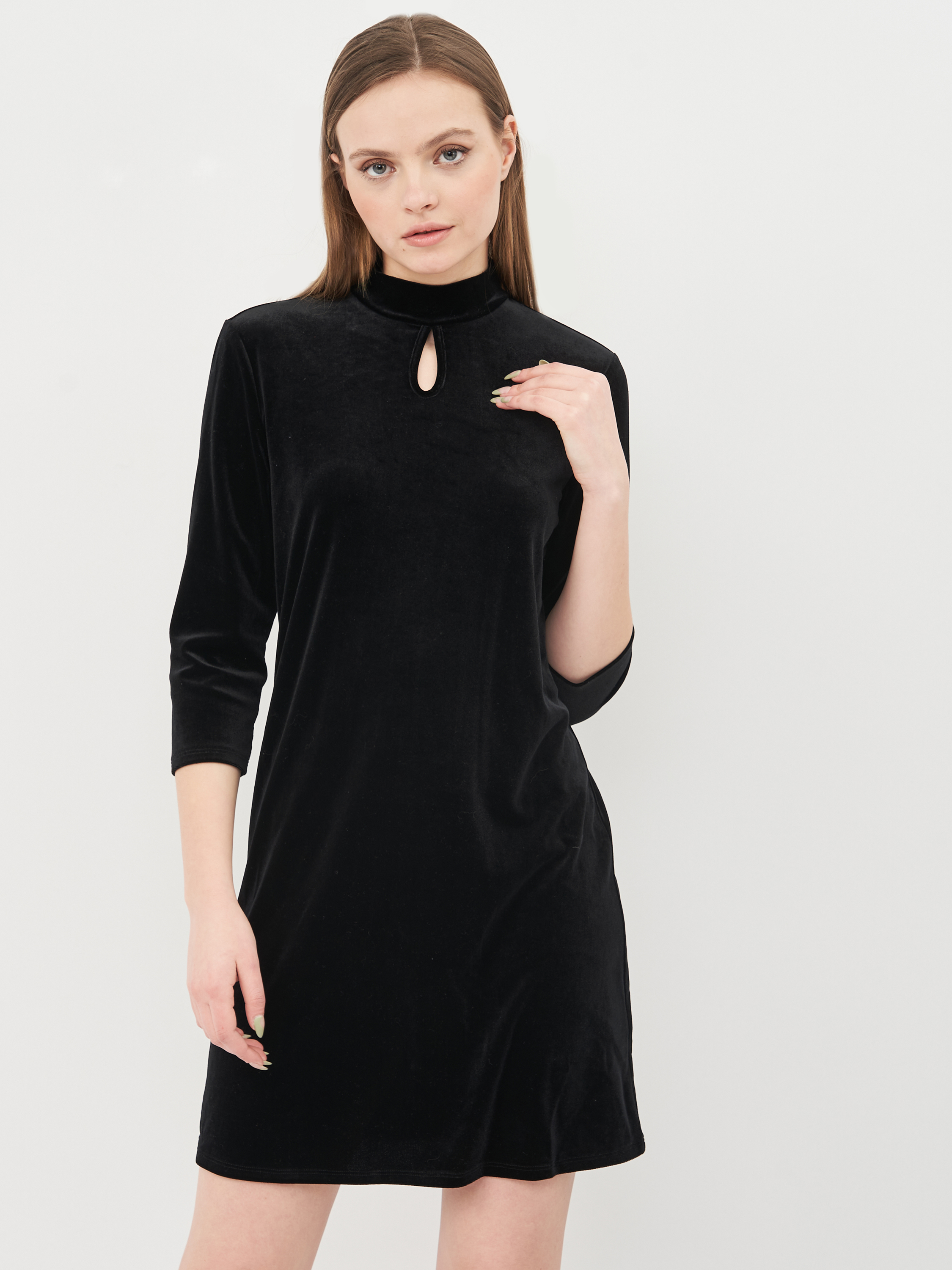 

Платье велюровое Monki KK5004170 S Черное