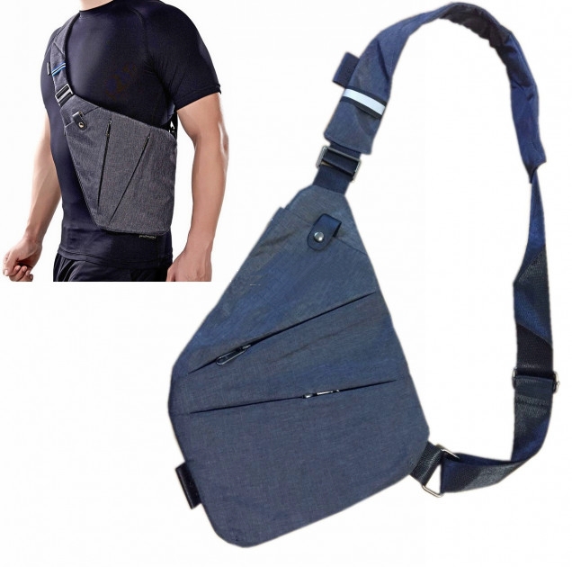 

Мужская сумка Антивор мессенджер через плечо Cross body слинг