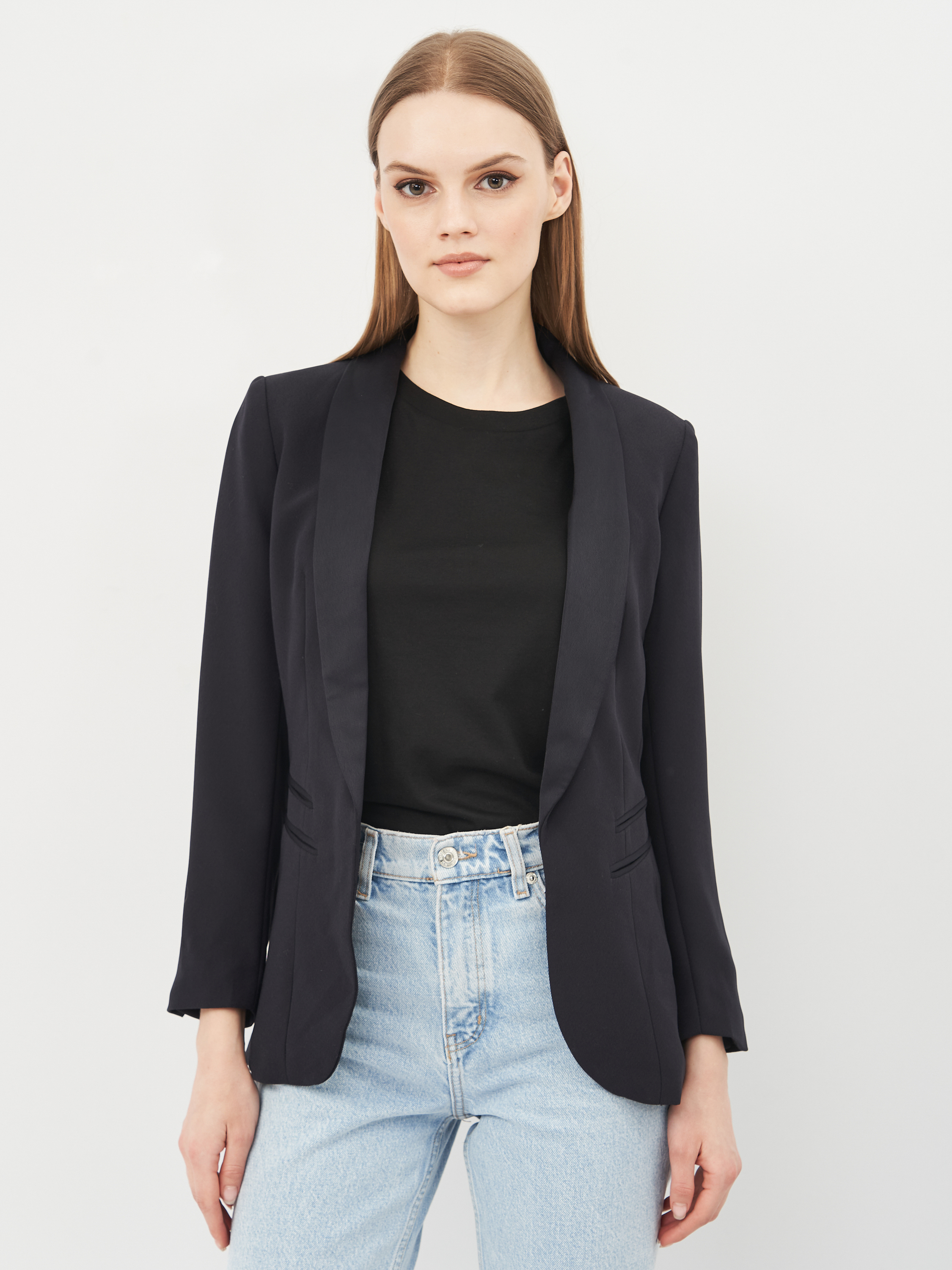 

Жакет H&M KK2456470 34 Темно-синий