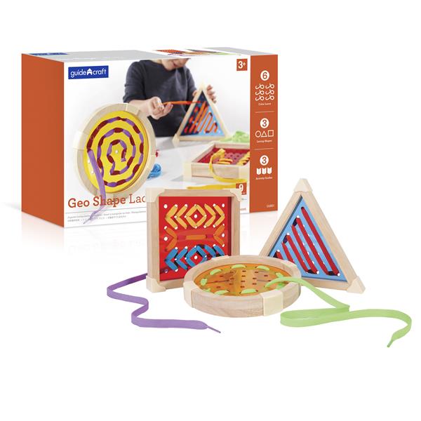 

Игра шнуровка для детей Guidecraft Manipulatives Геометрия (G6801)