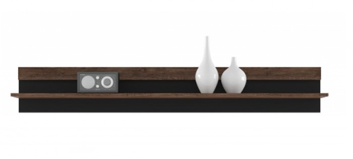 

Полка навесная Гербор Блэквуд POL_135 дуб техас/черный (003)