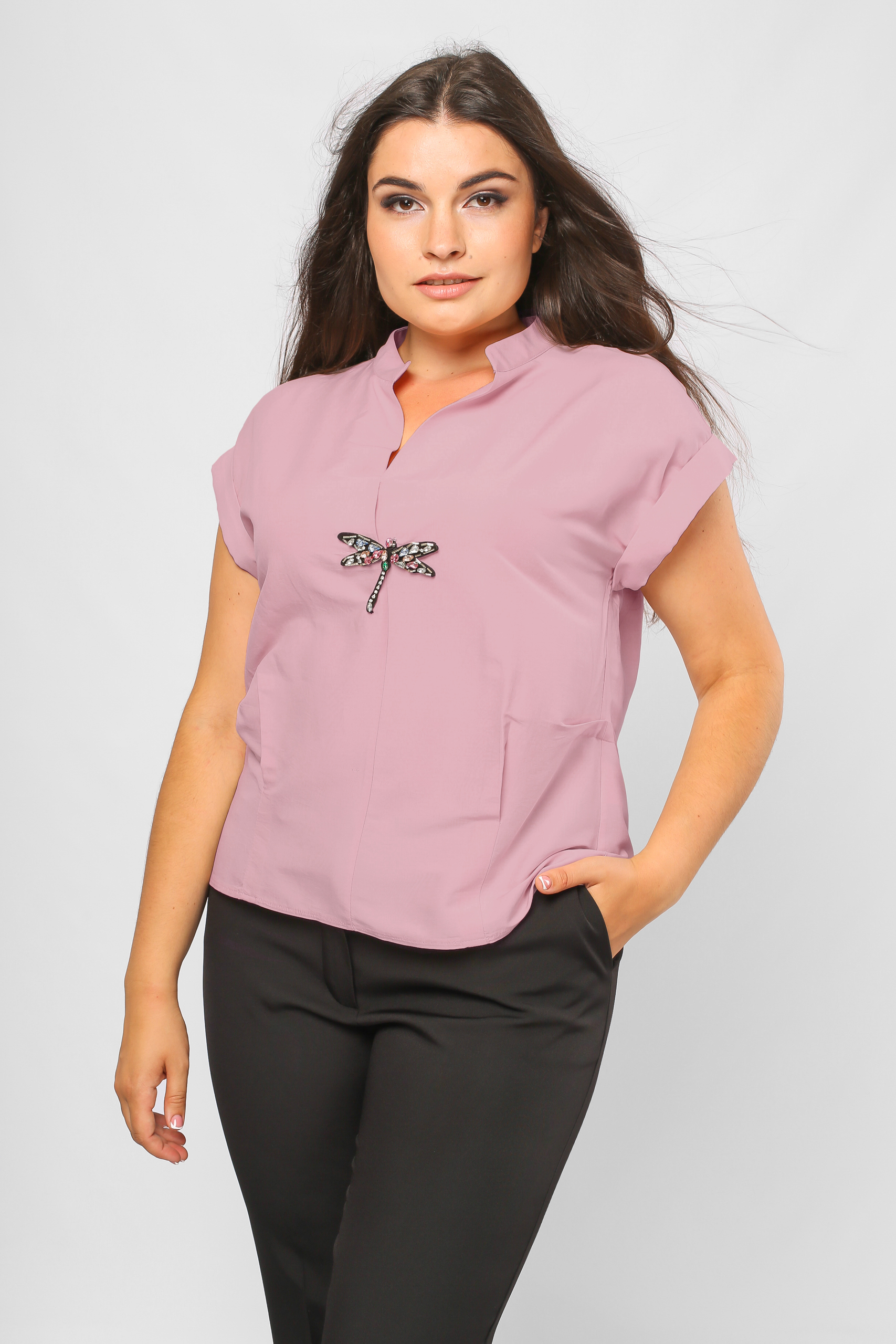 

Блуза Lipar с бабочкой  Фрез Батал 2109 Б, Блуза Lipar с бабочкой 54 Фрез Батал 2109 Б