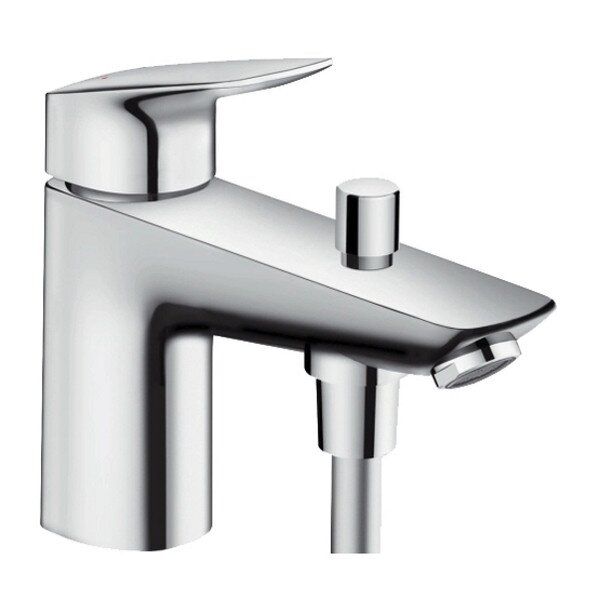 

Кран на борт ванны на одно отверстие HANSGROHE хром LOGIS латунь 71312000