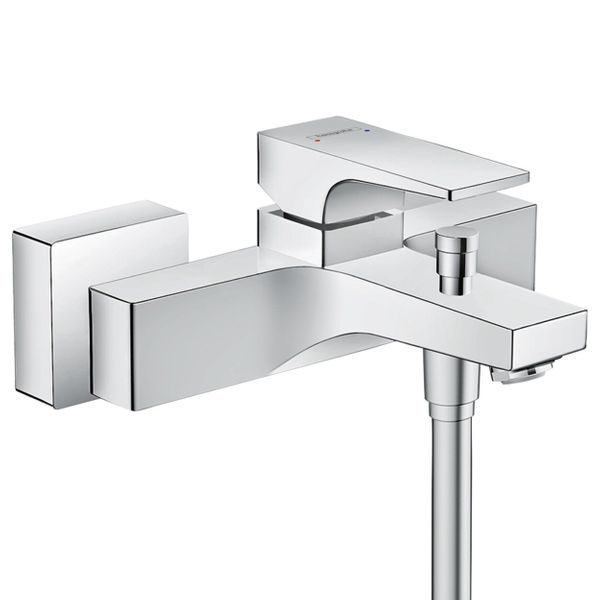 

Cмеситель в ванную однорычажный с коротким изливом HANSGROHE хром METROPOL латунь 32540000