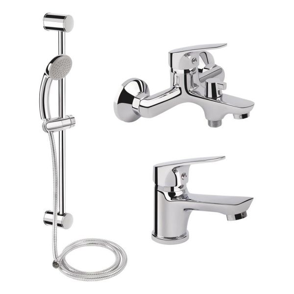 

Набор смесителей в ванную Q-TAP хром SET латунь SET 35-111 CRM