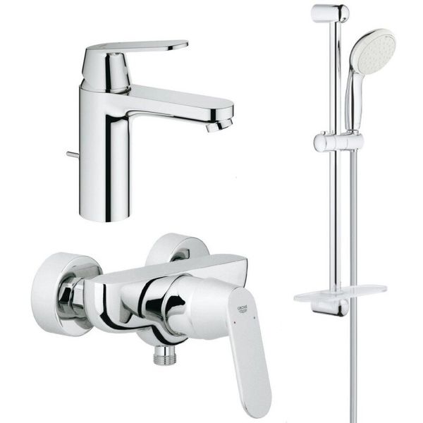 

Набор смесителей для ванной GROHE хром EUROSMART COSMOPOLITAN латунь 126114M