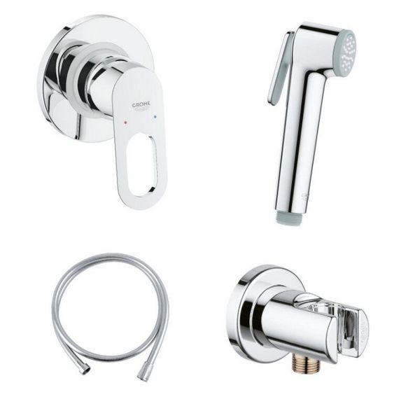 

Cмеситель внутреннего монтажа для биде GROHE хром BAU LOOP пластик 111042