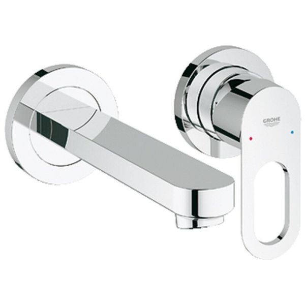 

Кран для раковины однозахватный настенный GROHE хром BAU LOOP латунь 20289000