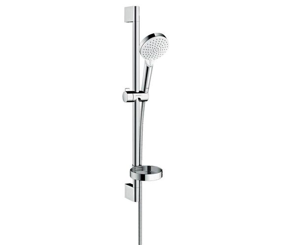 

Душевой гарнитур (шланг, ручная лейка и штанга с держателем) HANSGROHE хром CROMETTA VARIO 26553400