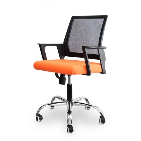 

Офисное кресло Hi Tech black-orange с механизмом Tilt, Газ-лифт, пластик черный/ткань, сетка оранжевый цвет Goodwin