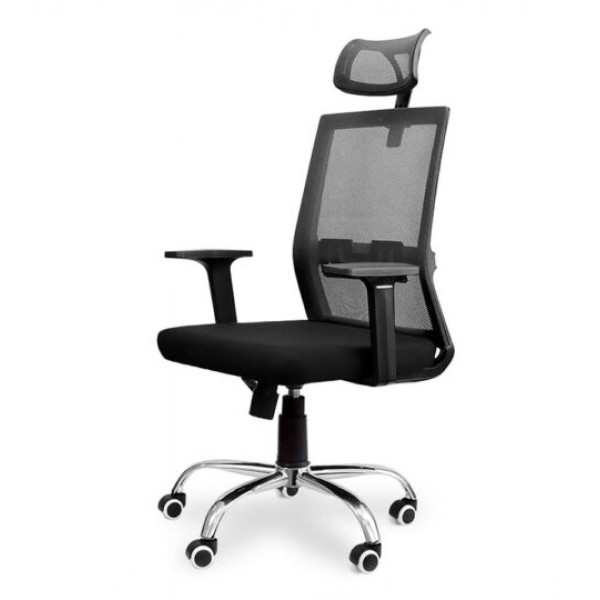

Офисное кресло Zooma black-black с механизмом Tilt, Газ-лифт, пластик черный/ткань черный цвет Goodwin