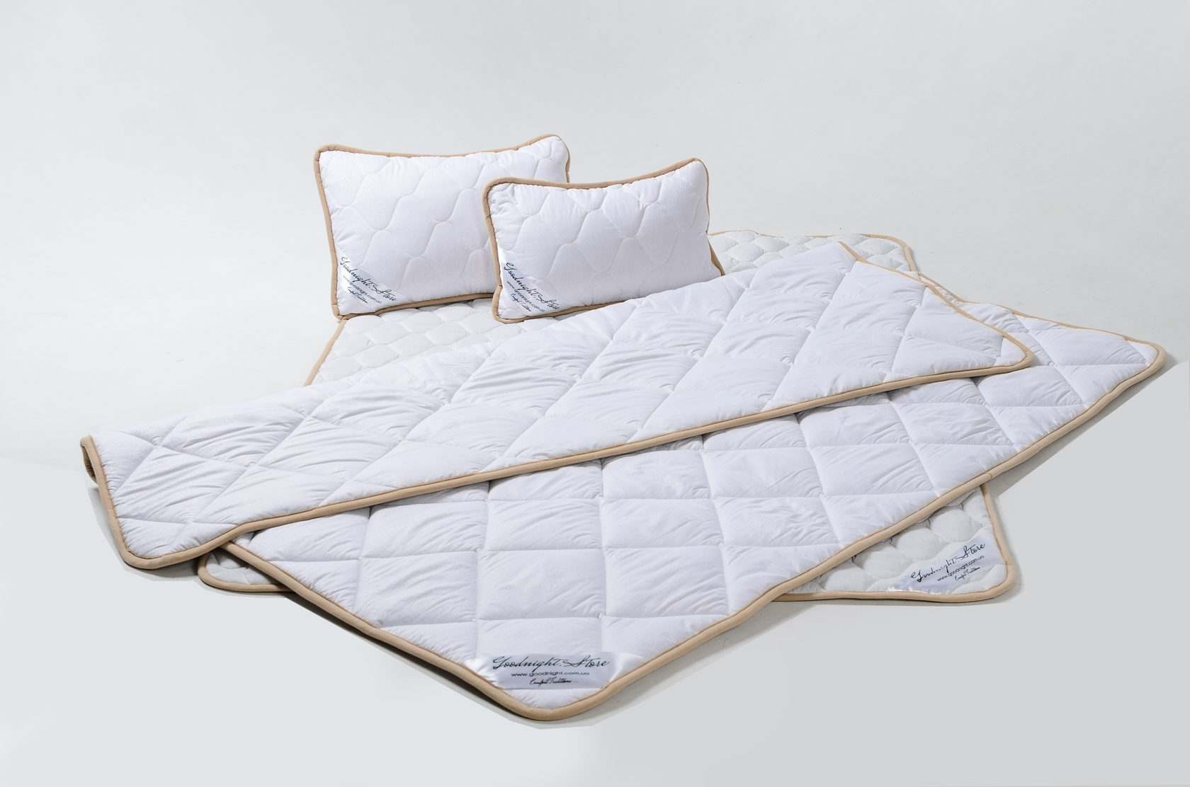 

Комплект для сна односпальный Одеяло и подушка из мериносов шерсти Goodnight Store Standart Белый