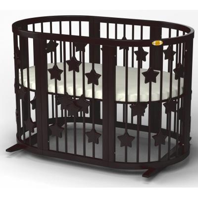 

Кроватка Ingvart SMART BED OVAL со звездочками венге (2351401)