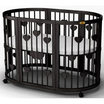 

Кроватка Ingvart SMART BED OVAL с сердечками, венге (2341401)