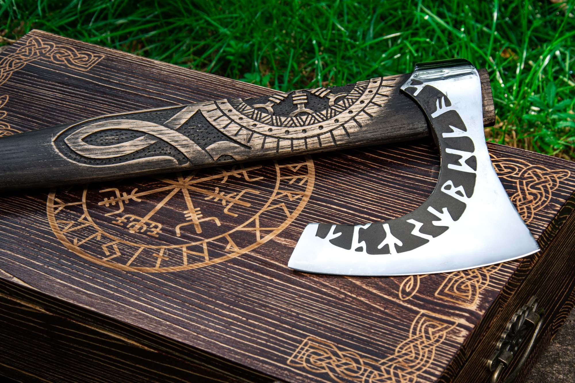 

Подарок для Мужчины топор Asgard кованый ручной работы axe-as-11