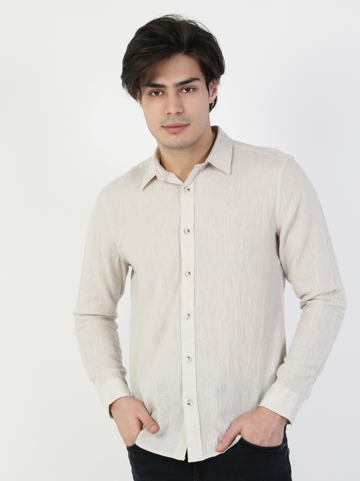 

Рубашка Colin's CL1041771LBG XL Light Beige