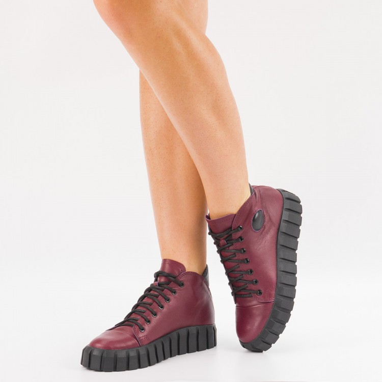 

Кеды Winner Boots бордовые 102-08 40