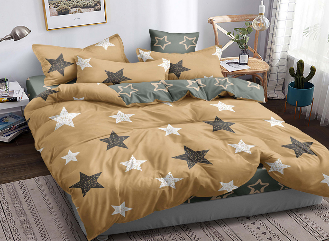 

Комплект постельного белья Звезды Krispol двуспальный сатин 180*220 (620.1082.2)