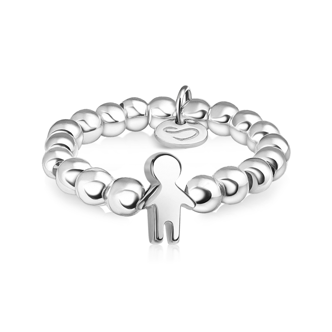 

Серебряное кольцо из бусин Peninsula «Мальчик» размер 15