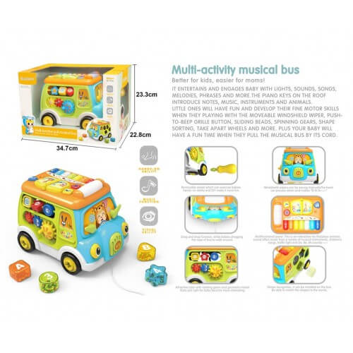 

Музыкальный логический автобус с музыкой и светом 6313 A-Toys (6313)