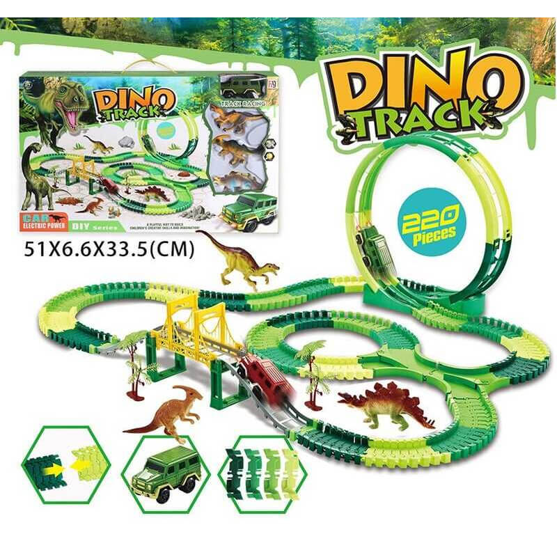 

Гоночный трек 3087P «Dino Track» с мертвой петлей на батарейках A-Toys (3087P)