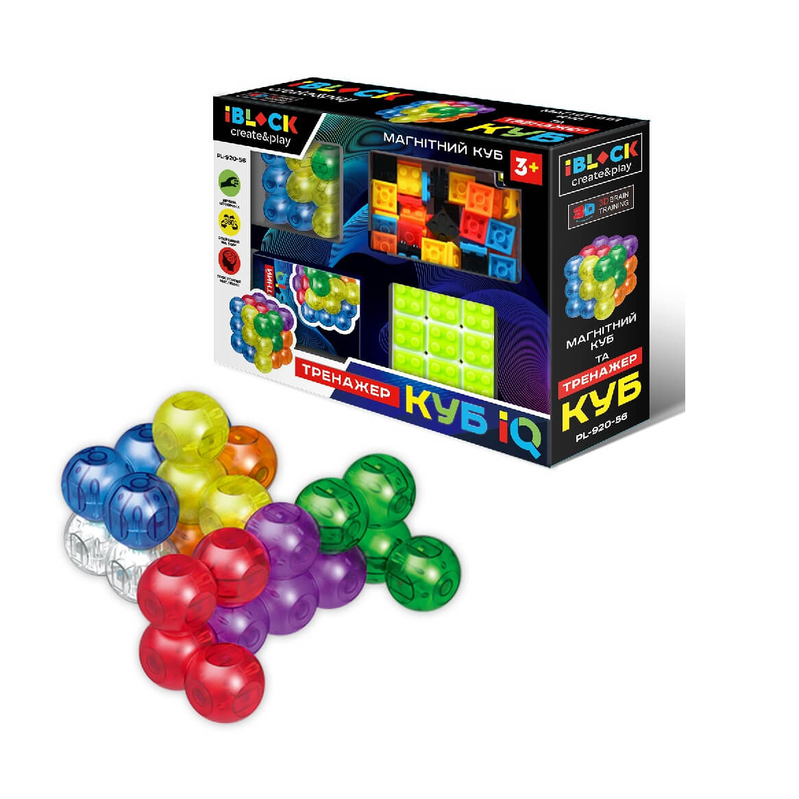 

Магнитный конструктор IBLOCK PL-920-56 «Magnetic Cube» iBlock (PL-920-56)