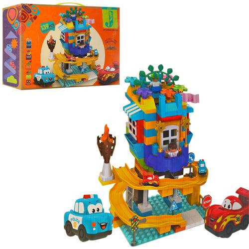 

Конструктор блочный 6628A «Гараж с транспортом и фигурками» 139 деталей A-Toys (6628A)