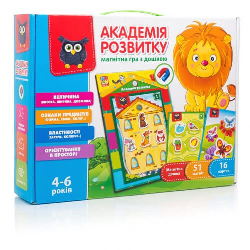 

Магнитная игра «Академия развития» с доской ТМ Влади Тойс VT5412-03 Vladi Toys (VT5412-03)