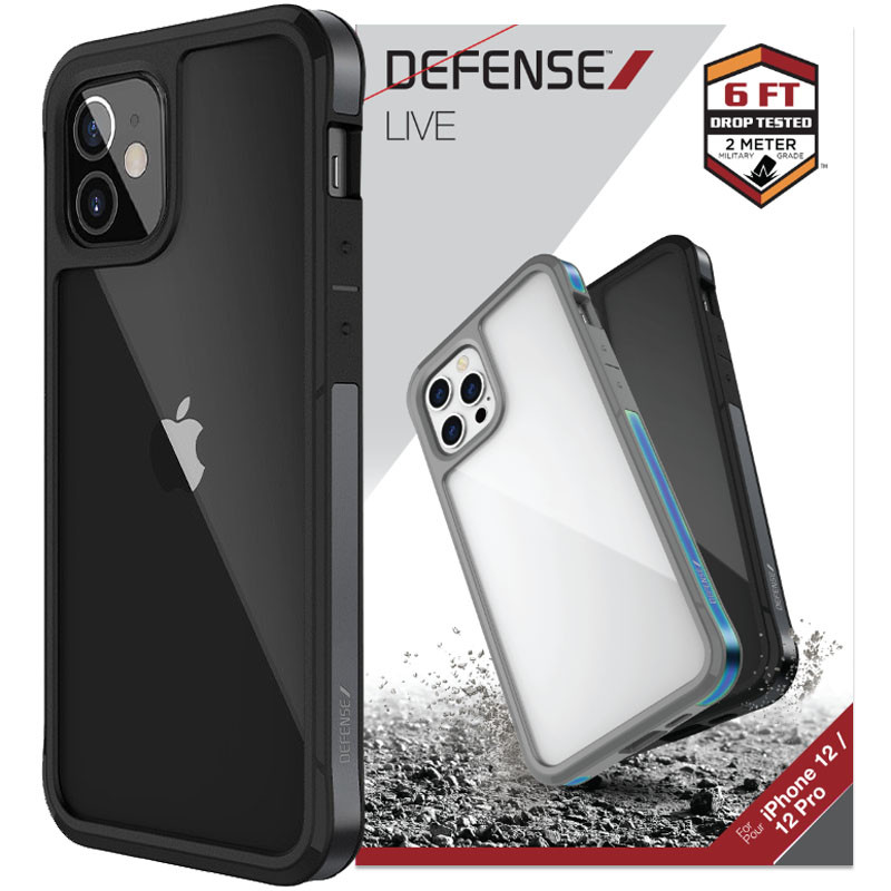 

Чехол Defense Live Series для Apple iPhone 12 mini (5.4") Черный / Black