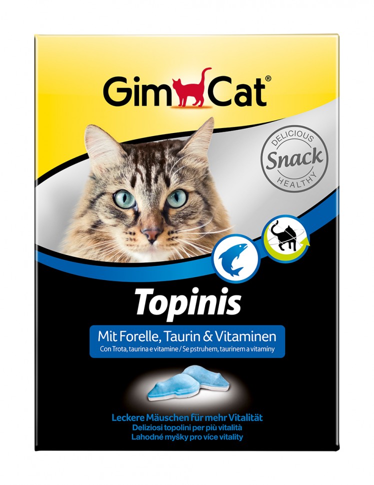 

Витамины Gimborn GimCat Topinis форель для улучшения обмена веществ 190 таблеток