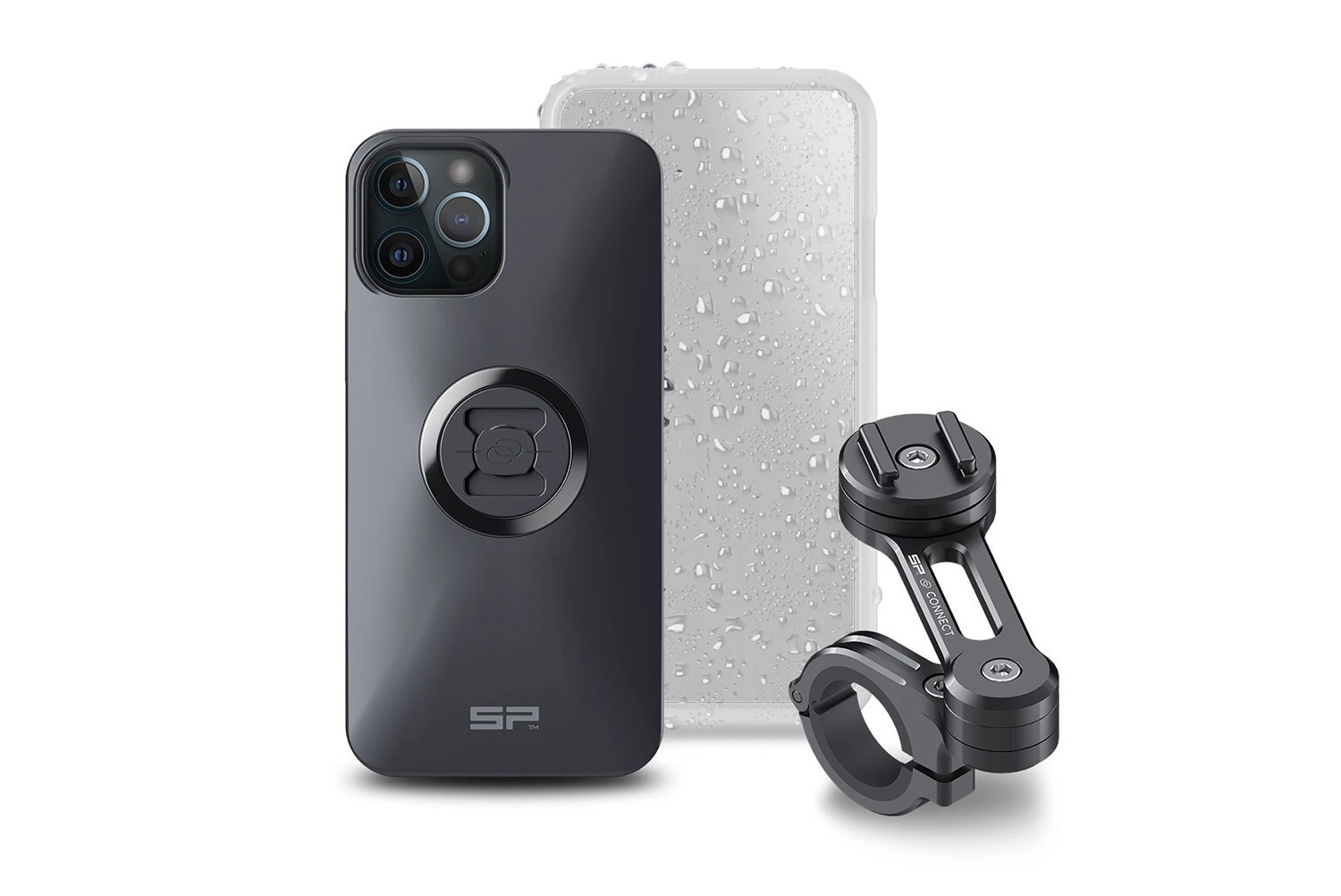 

Комплект держателя с чехлом SP Connect на руль мотоцикла для iPhone 12 PRO MAX