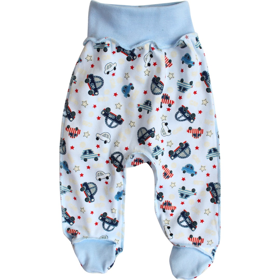 

Повзуни-коротиші на резинку 56 см. малюнок PZ14-Mashynky-Blue-18 Ladan