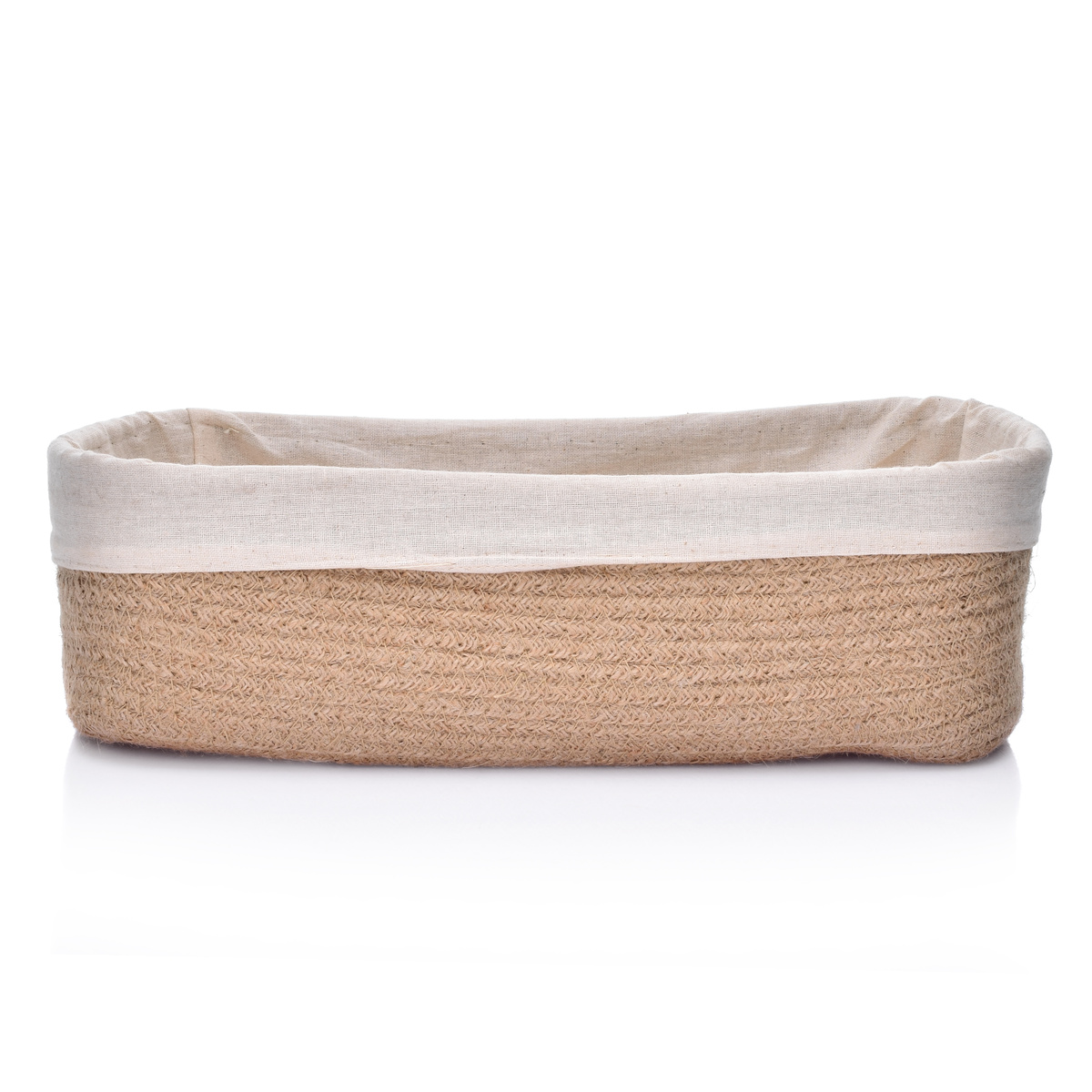 

Корзинка джутовая для хлеба DUKA BOHO плетеная со съемной тканью 15X10 см